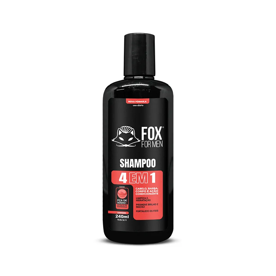 Shampoo Fox For Men 4 em 1 — 240 ml