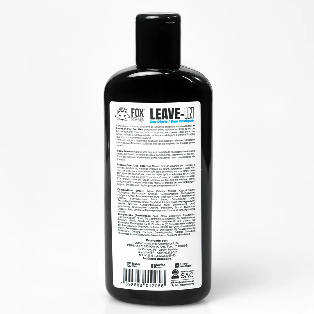 Leave-in Fox For Men 240 ml - Imagem 4